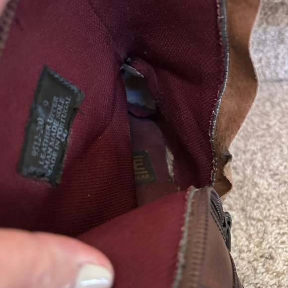 Vintage American Eagle Leather Lug Sole Boots. Made in Portugal. Y2K. Work boots - Picture 13 of 17